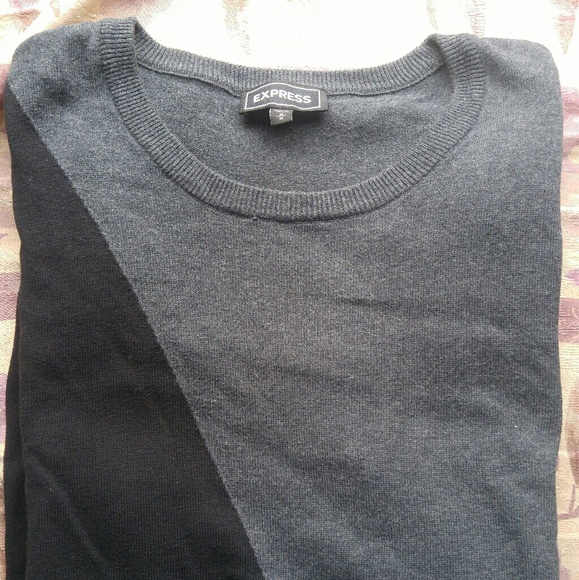 Express Men's Colorblock Sweater Medium - Picture 3 of 4